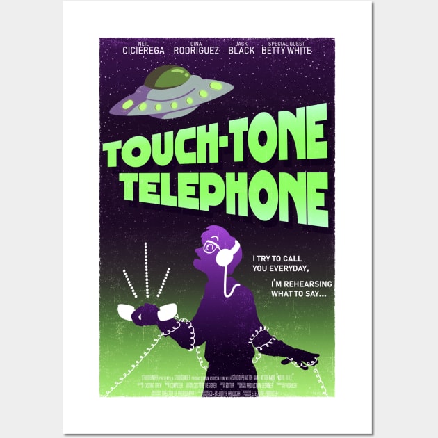 Touch Tone Telephone Poster Wall Art by BurgandyBalloons